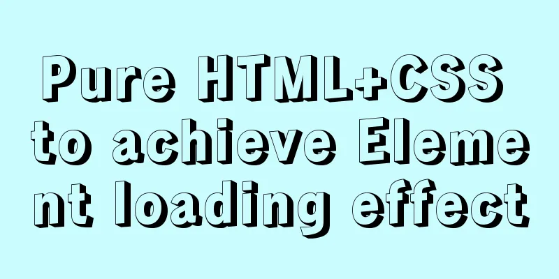 Pure HTML+CSS to achieve Element loading effect