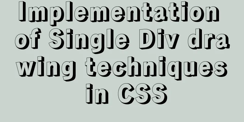 Implementation of Single Div drawing techniques in CSS