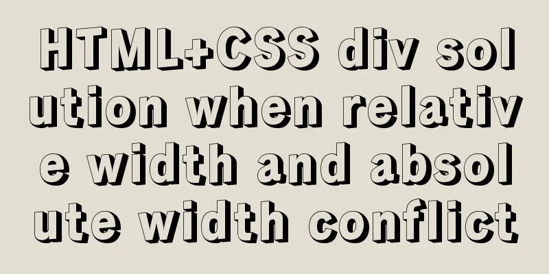 HTML+CSS div solution when relative width and absolute width conflict