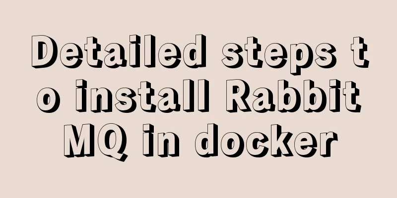 Detailed steps to install RabbitMQ in docker
