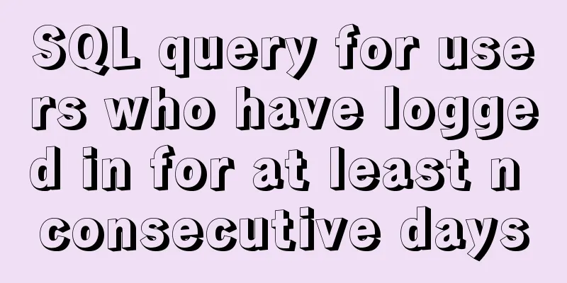 SQL query for users who have logged in for at least n consecutive days