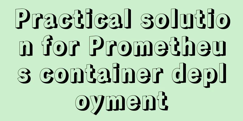 Practical solution for Prometheus container deployment
