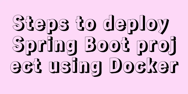 Steps to deploy Spring Boot project using Docker