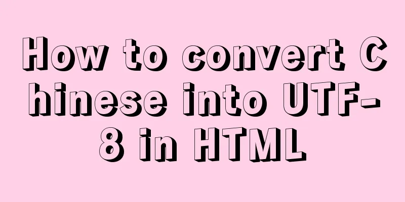 How to convert Chinese into UTF-8 in HTML