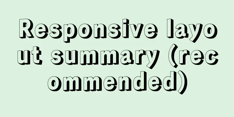 Responsive layout summary (recommended)