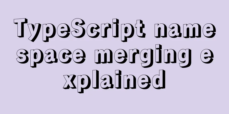 TypeScript namespace merging explained