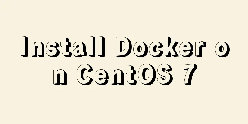 Install Docker on CentOS 7