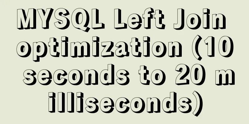 MYSQL Left Join optimization (10 seconds to 20 milliseconds)