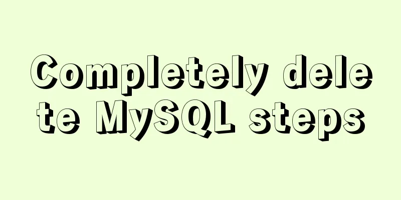 Completely delete MySQL steps