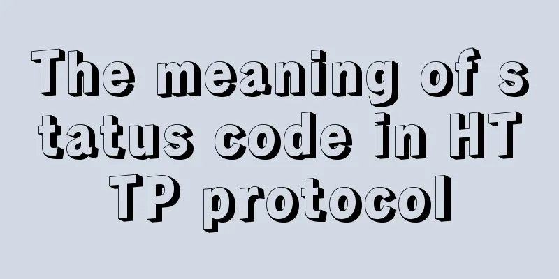 The meaning of status code in HTTP protocol