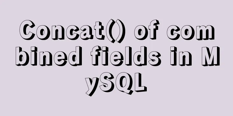 Concat() of combined fields in MySQL