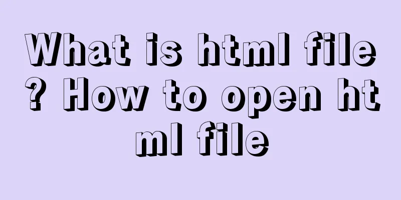 What is html file? How to open html file