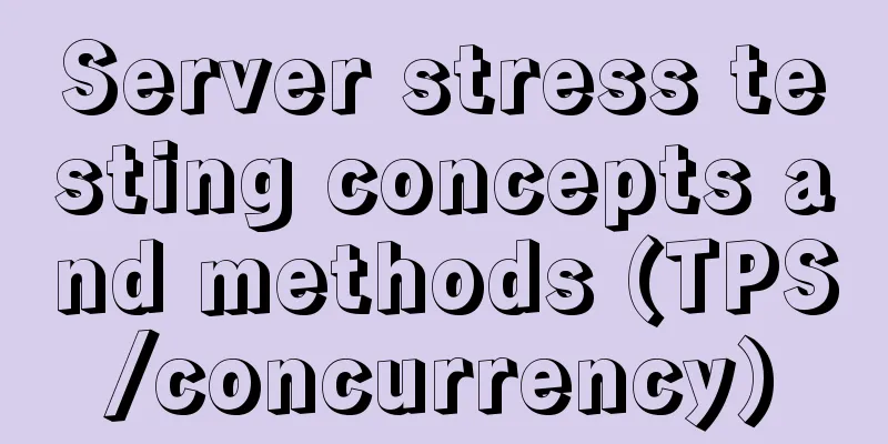 Server stress testing concepts and methods (TPS/concurrency)