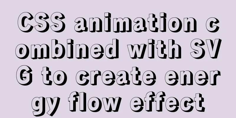 CSS animation combined with SVG to create energy flow effect