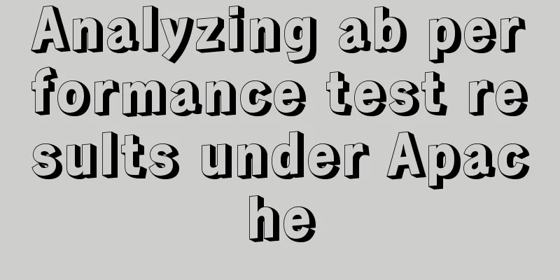 Analyzing ab performance test results under Apache