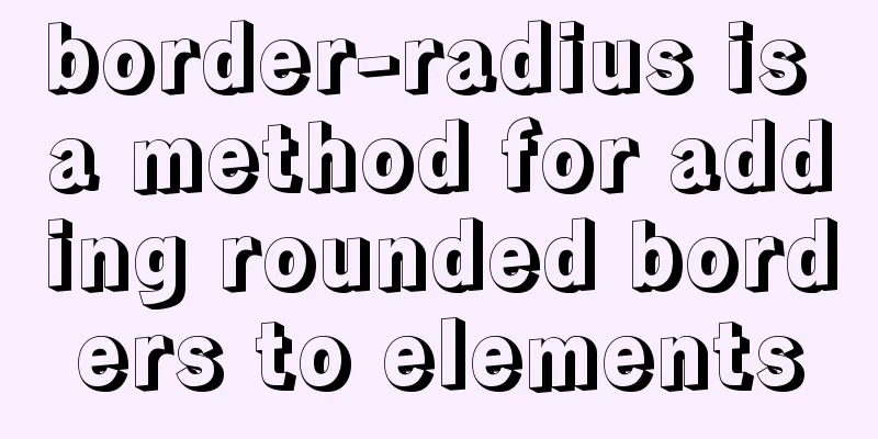 border-radius is a method for adding rounded borders to elements