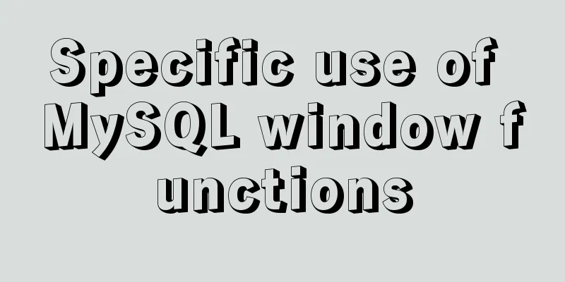 Specific use of MySQL window functions