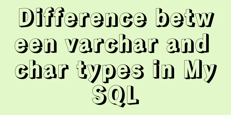 Difference between varchar and char types in MySQL