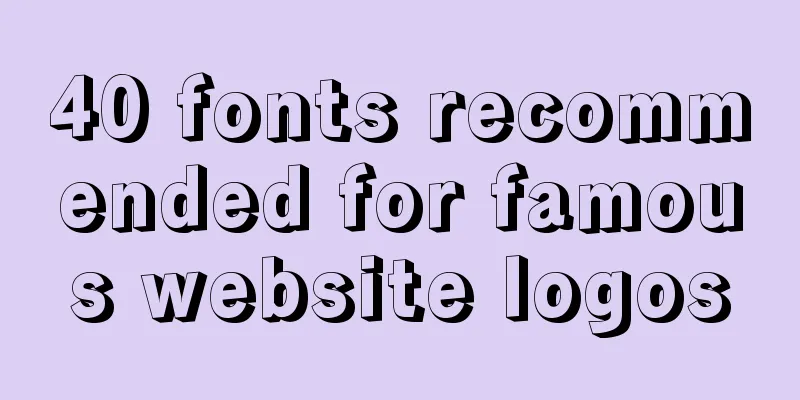 40 fonts recommended for famous website logos