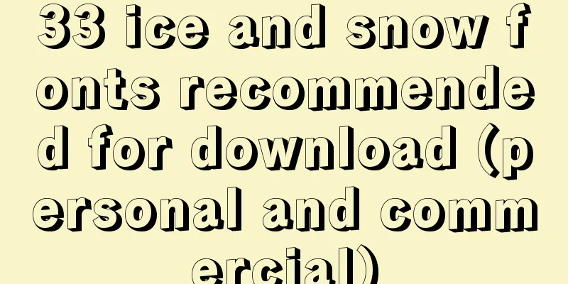 33 ice and snow fonts recommended for download (personal and commercial)
