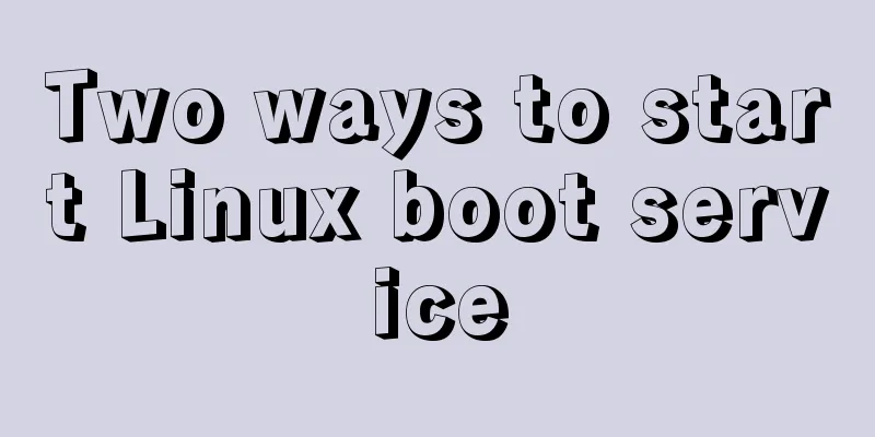 Two ways to start Linux boot service