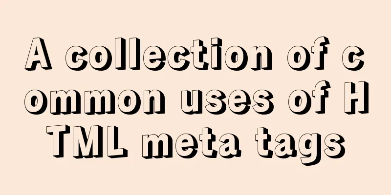 A collection of common uses of HTML meta tags