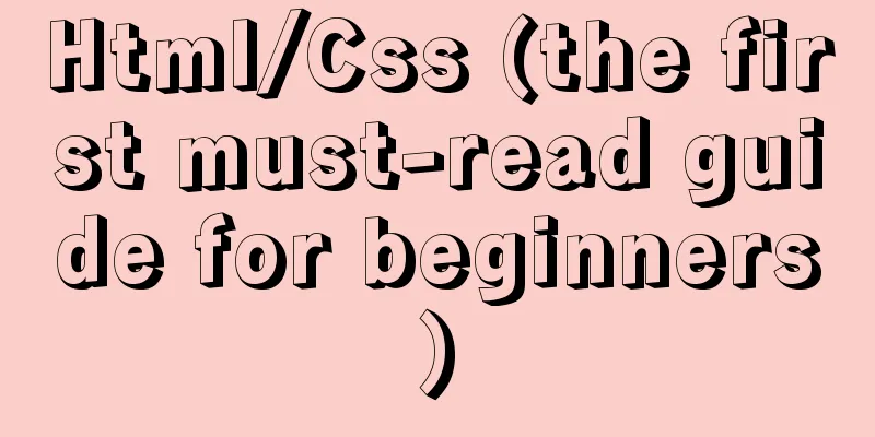 Html/Css (the first must-read guide for beginners)