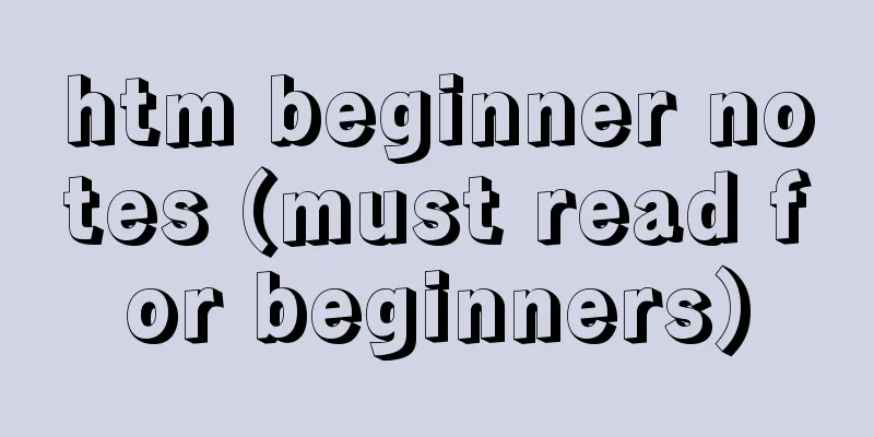 htm beginner notes (must read for beginners)