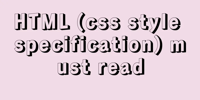 HTML (css style specification) must read