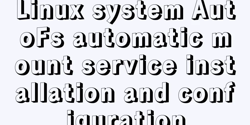 Linux system AutoFs automatic mount service installation and configuration
