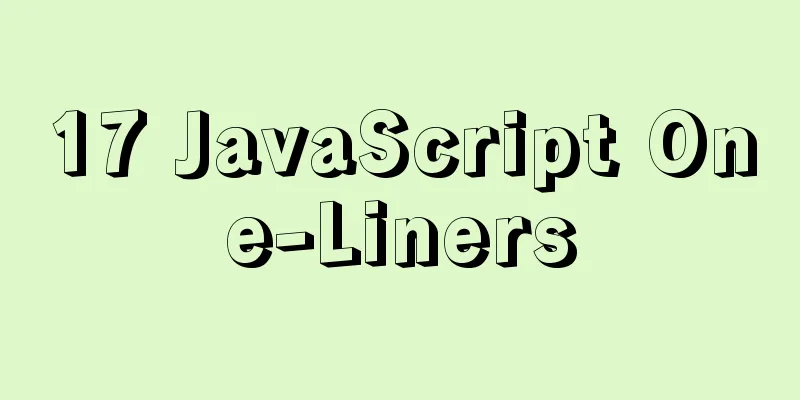 17 JavaScript One-Liners