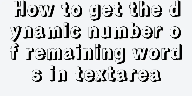 How to get the dynamic number of remaining words in textarea