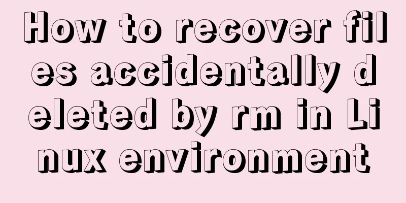 How to recover files accidentally deleted by rm in Linux environment
