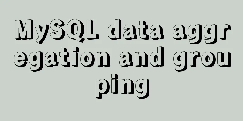 MySQL data aggregation and grouping