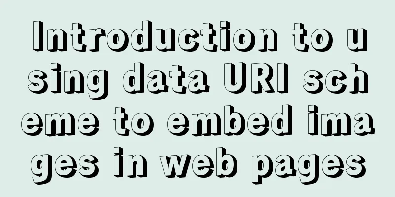 Introduction to using data URI scheme to embed images in web pages
