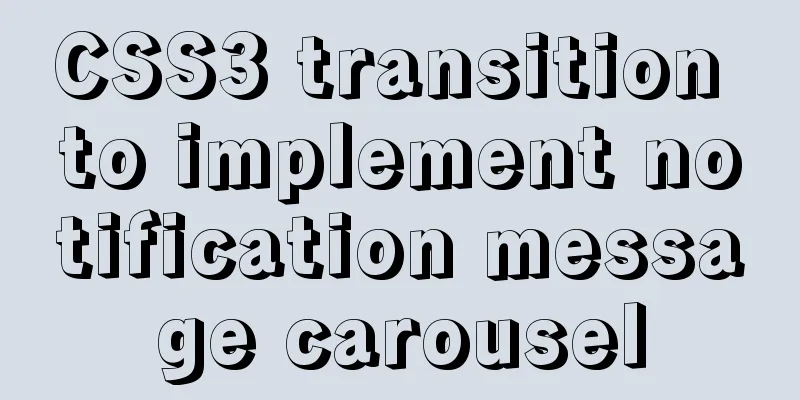 CSS3 transition to implement notification message carousel