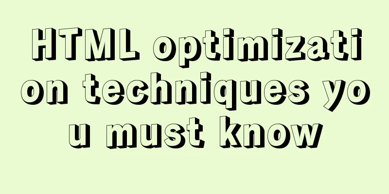 HTML optimization techniques you must know