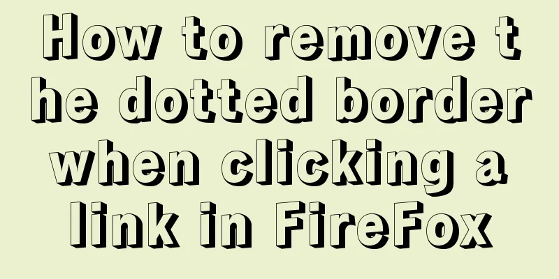 How to remove the dotted border when clicking a link in FireFox