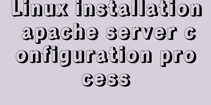 Linux installation apache server configuration process