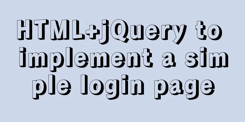 HTML+jQuery to implement a simple login page