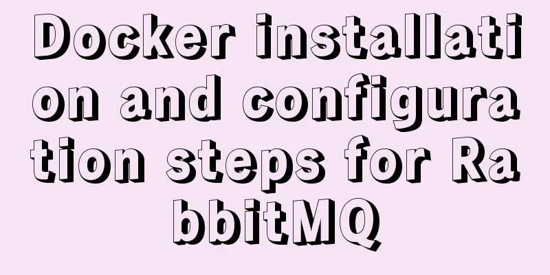 Docker installation and configuration steps for RabbitMQ