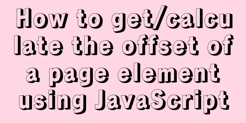 How to get/calculate the offset of a page element using JavaScript