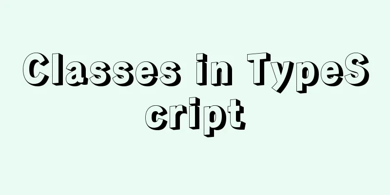 Classes in TypeScript