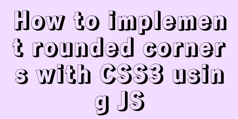 How to implement rounded corners with CSS3 using JS
