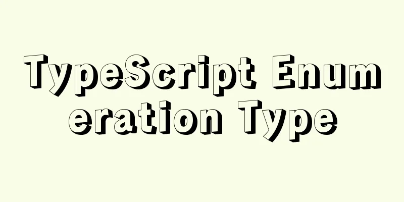 TypeScript Enumeration Type