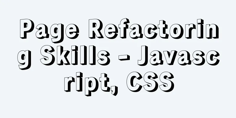 Page Refactoring Skills - Javascript, CSS