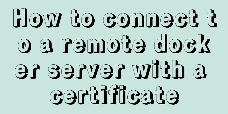How to connect to a remote docker server with a certificate