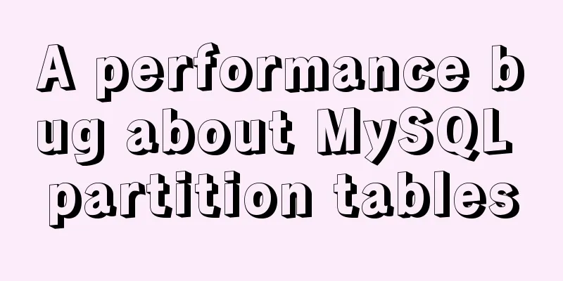 A performance bug about MySQL partition tables