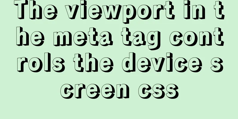 The viewport in the meta tag controls the device screen css