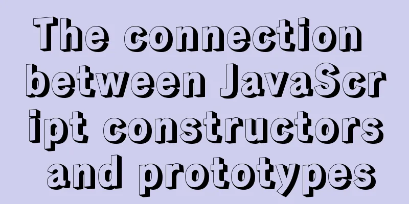The connection between JavaScript constructors and prototypes